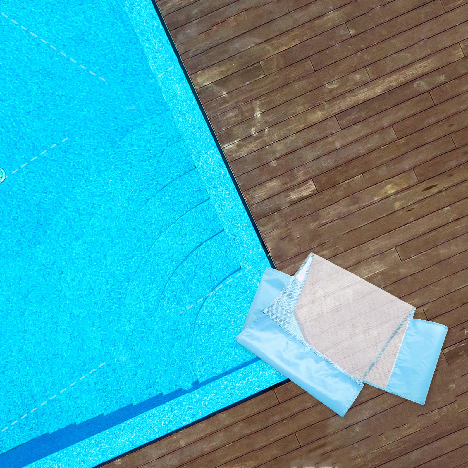 كرسي السباحة شبكة صافي قابلة للطي حمام سباحة قابل للنفخ تعويم المتسكع للكبار دباغة المياه الانجراف اللعب فوق حمام السباحة الأرضي #2