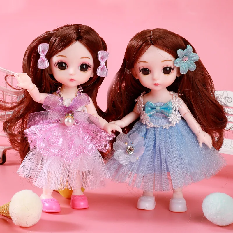 Prinses Simulatie Pop Verkleedset voor Meisjes Kleuterschool Cadeau Educatief Speelgoed Fantasierijk Spelen Modepop Collectie