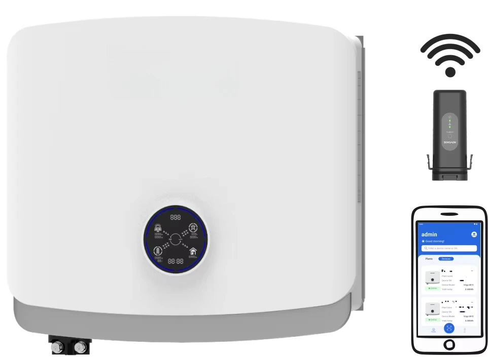 4KW Single Phase Dual  Residential Solar Hybrid Inverter Pure Sine Wave IP66 Protection State-of-the-Art Remote Monitoring