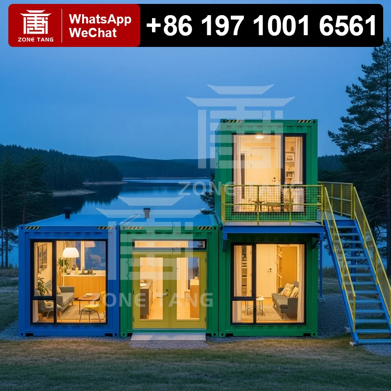 

Prefab Home Flat Pack House Folding Luxury Container Homes Modular Homes Mobile House Waterproof Vacation Retreat Prefabricated