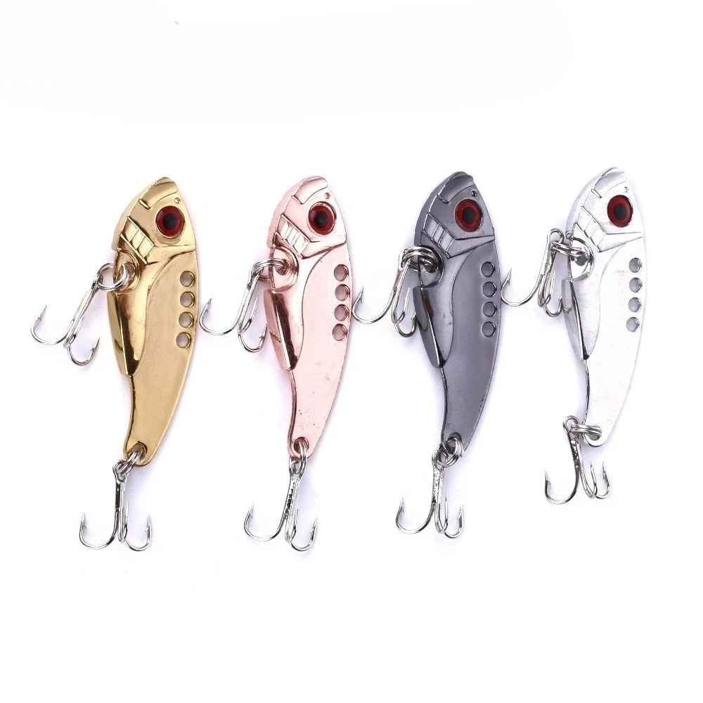 3/5/8 قطعة من ألوان عشوائية VIB الصيد إغراء حجم 4 سنتيمتر/7 جرام الطعم الاصطناعي مجموعة السباحة الطعم كرنك تمايل الطعم كرانكبيت