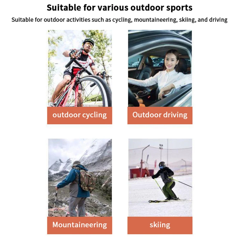 Autumn Winter Warm Suede Gloves Plus Velvet Thickened Plush Decor Cuff Gloves Outdoor Coldproof Touchscreen Riding Ski Gloves