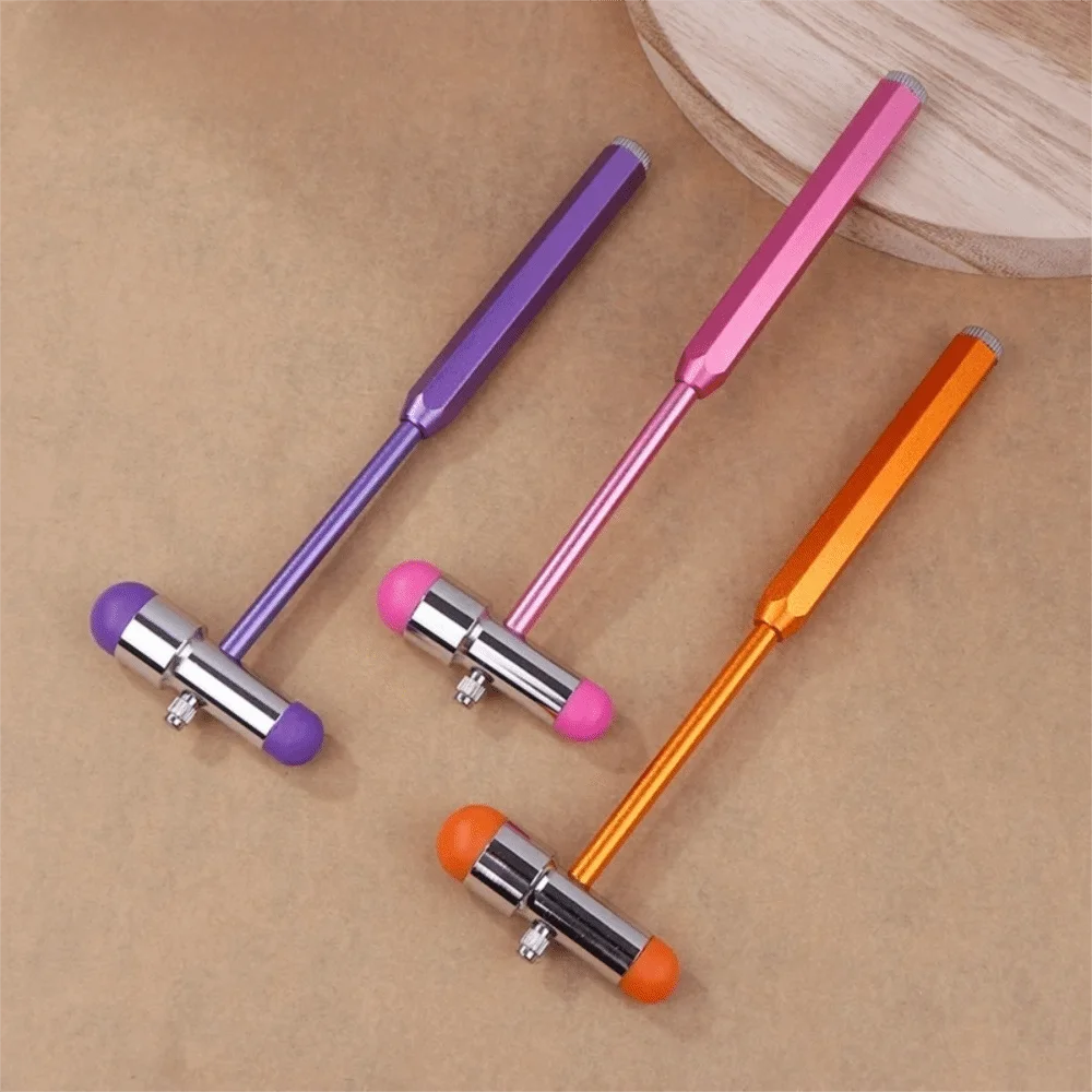 Plastic Percussion Hammer Dual Head Ergonomic Grip Handle Double Head Diagnostic Hammer Neurological Testing Hammer Household