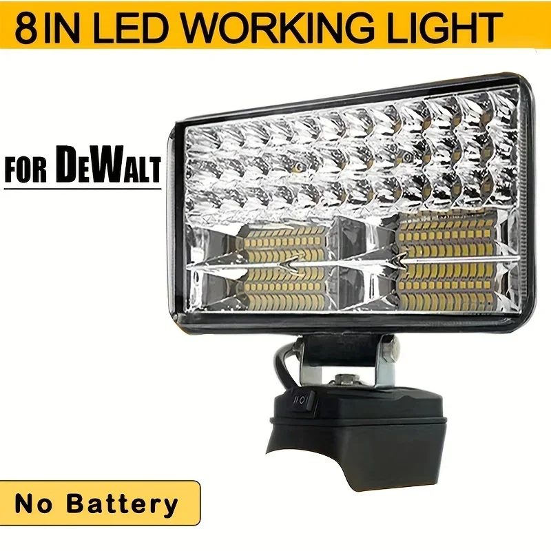 3/4/5/8Inch Led Light Portable Spotlights Cordless Outdoor Work Fishing Handheld Emergency Tool Light Fit Dewalt 18V Battery