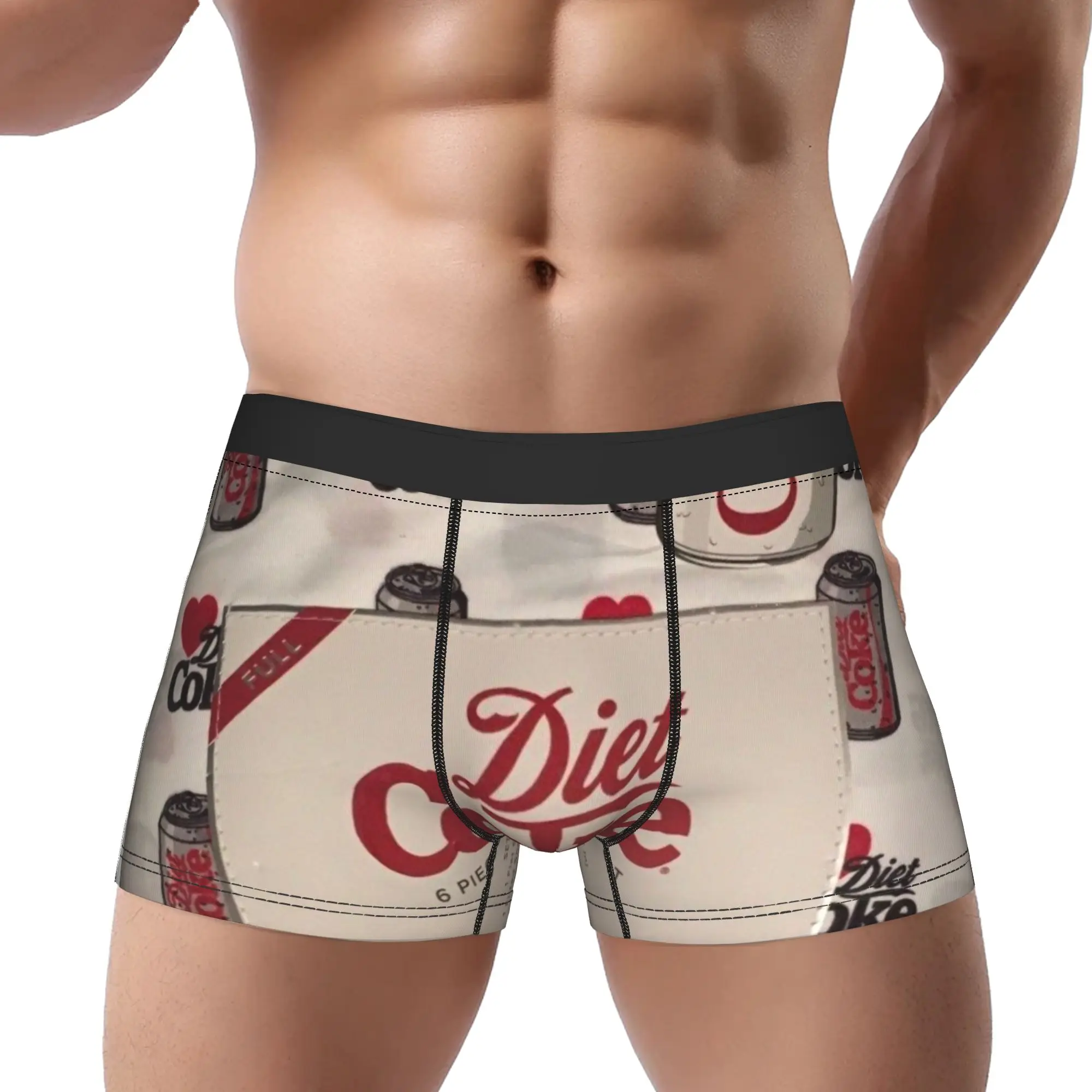 

Комплект из 6 предметов с символикой Diet Coke: дышащие трусы, мужское нижнее белье, вентилируемые шорты, боксеры