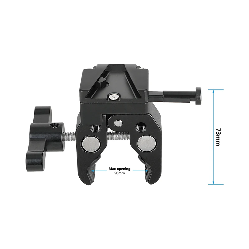 HDRIG Super Crab Clamp WIth Different Adapter  Universal V-Lock Mount Quick Release Camera Accessories For DSLR Camera Sony