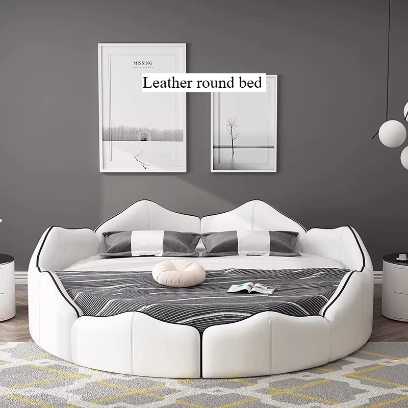 

Bedrooms King Size Bed Luxury Aesthetic Two Persons Beds Wooden Frame Sleeping Muebles Para Dormitorio House Accessories