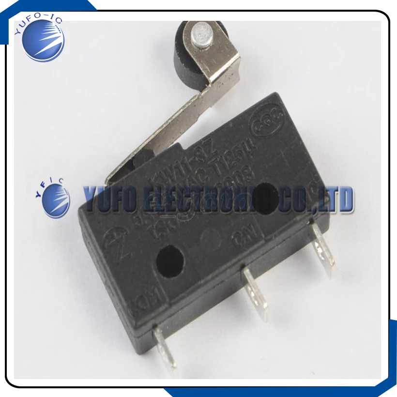 ส่งฟรี 10 ชิ้น สวิตช์แบบกด KW11-3Z 5A 250V ไมโครสวิตช์ แบบมือจับกลม 3 ขา แบบลูกกลิ้ง แบบก้านโยก ไมโครลิมิต SPDT แบบลูกสูบ