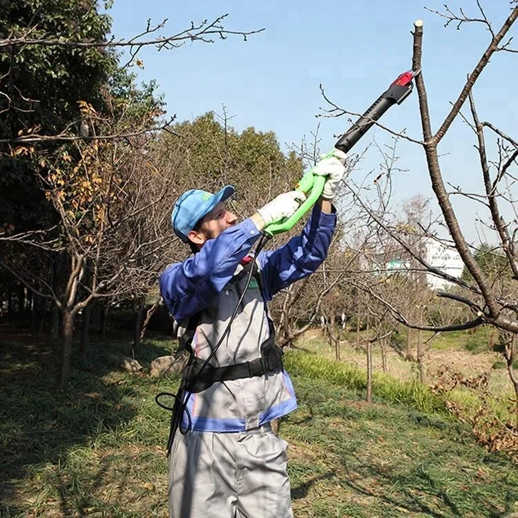 YyhcLong Handle Electric Cutting Tools Large Cutting Diameter Lithium Ion Battery Pruning Shears High Trees Electronic Pruners