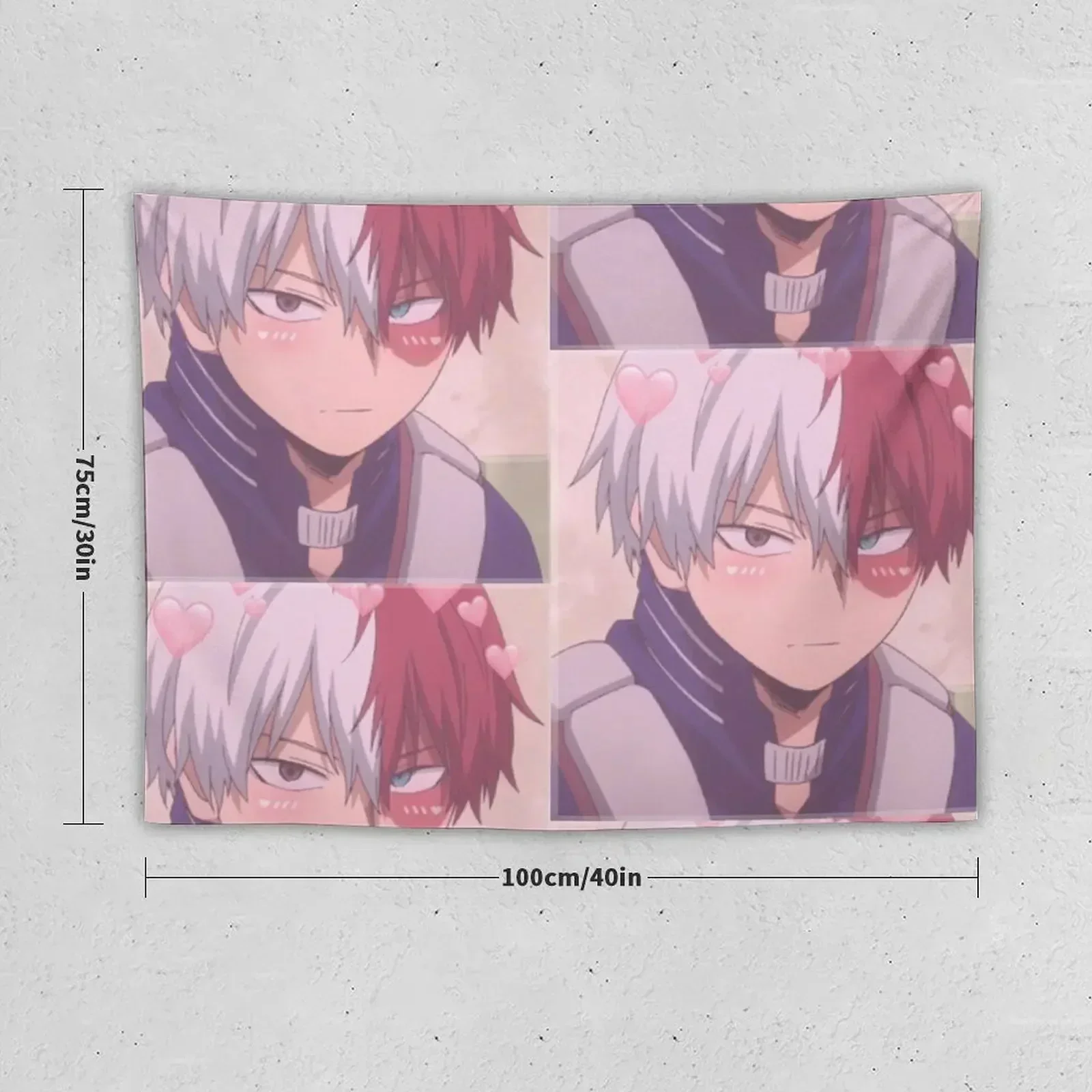 BNHA:Todoroki Edit 2 Sticker Tapestry Decoration For Bedroom Decoration For Rooms Wall Decoration Wall Tapestry