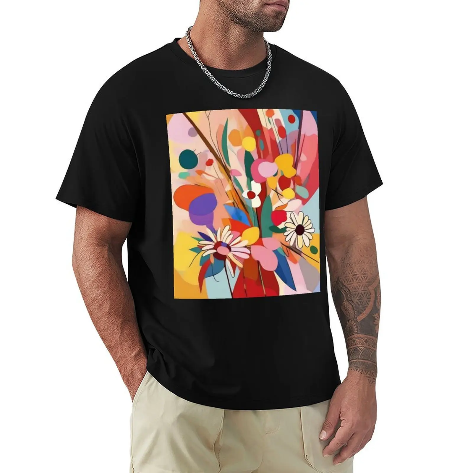

Wassily Kandinsky T-Shirt Retro Graphic Print T-Shirt