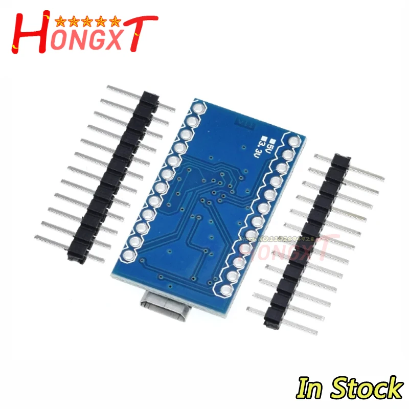TZT Pro Micro ATmega32U4 5V 16MHz Chip Ganti ATmega328 Untuk Arduino Pro Mini Dengan 2 Baris Pin Header Untuk Leonardo UNO R3.