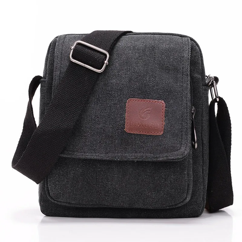 Men\'s Casual Style Canvas Shoulder Messenger Bags Multi-pocket with lid Handbag Crossbody Flap Bag For Man Business Sling Bag 가방