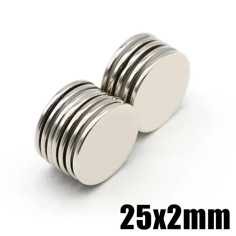 N52 25x2 25x3 25x4 25x5 N35 Strong Disc Neodymium Round Magnet Search Magnet Fridge Generator Customised Electric Motor Engine