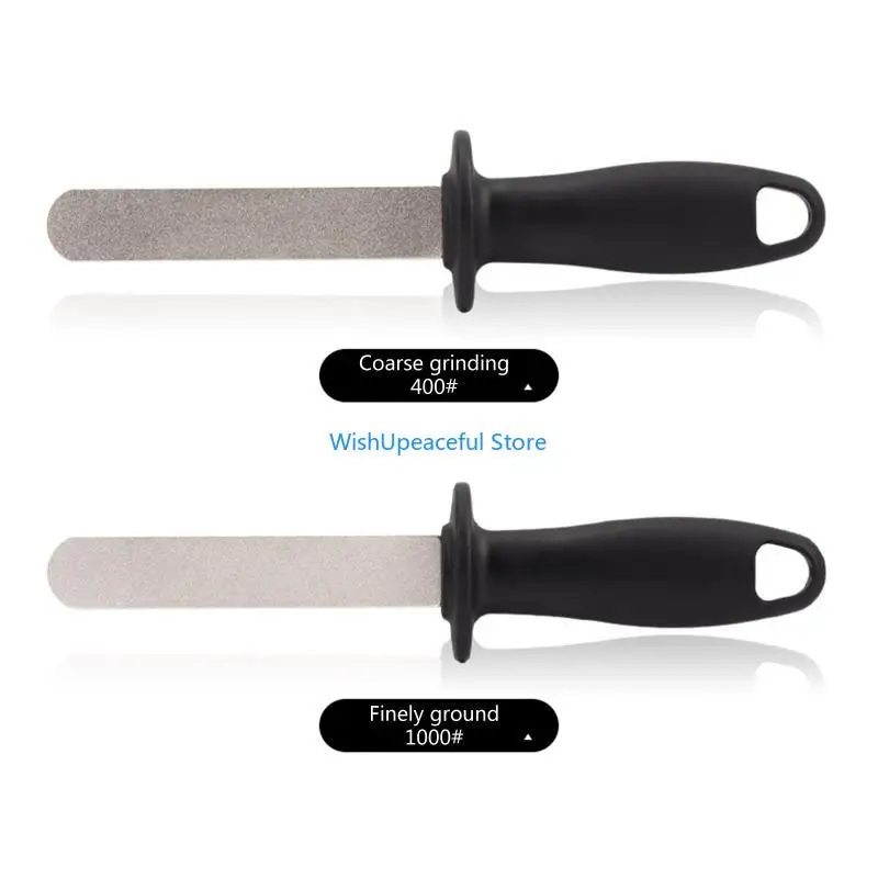 

34YA Diamond Knife Sharpener Rod Professional Sharpening Tool Doubled-sided Diamond Knife Sharpener File for Home Outdoor