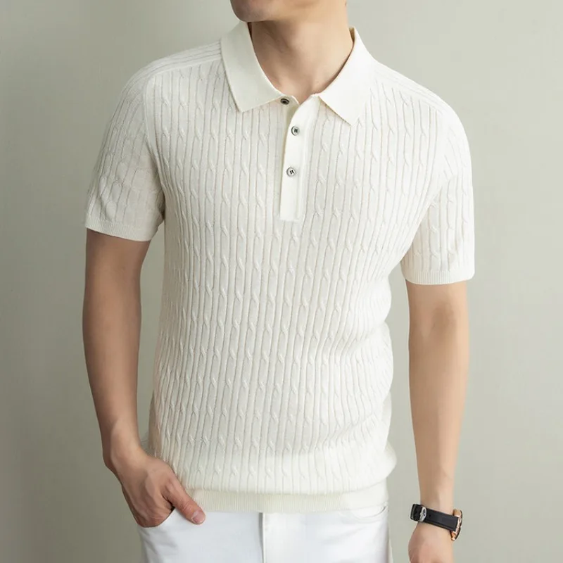 

Linen Lyocell Mens TShirt Breathable Short Sleeve Tee Summer Casual Soft Texture Relaxed Fit