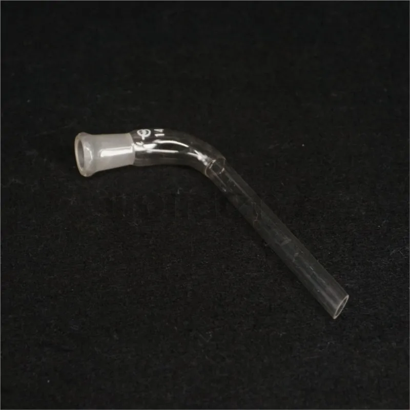 14/23 Joint Distilling Glass Adapter 105 degree Bend with Straight Tube Labware