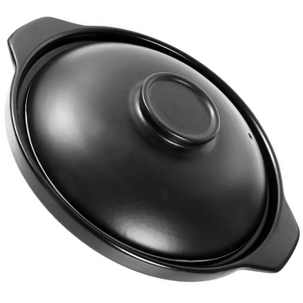 

Ceramic Cooking Pot Household Casserole Pan with Handle for Soup Stew Bibimbap Kitchen Cooking Supplies