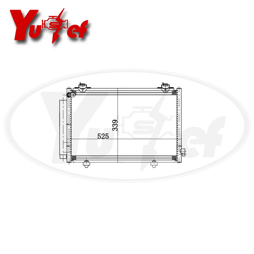 AC Condenser air conditioning For Toyota Corolla (Southeast Asian version)
