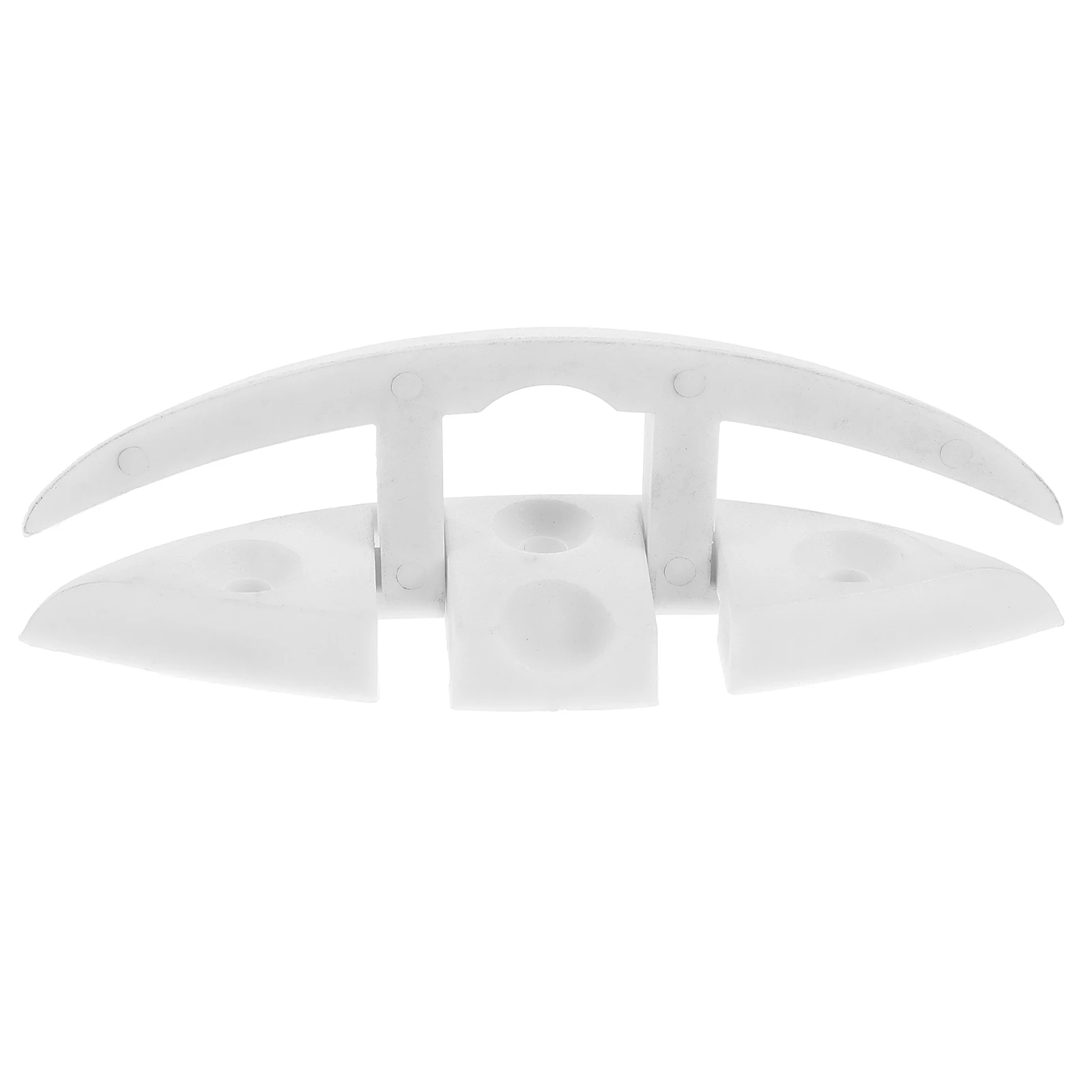 

Folding Rope Cleat White Durable Marine Bright Visibility Horn Design Secure Vessel Dock Safety Boat Canoe Accessories