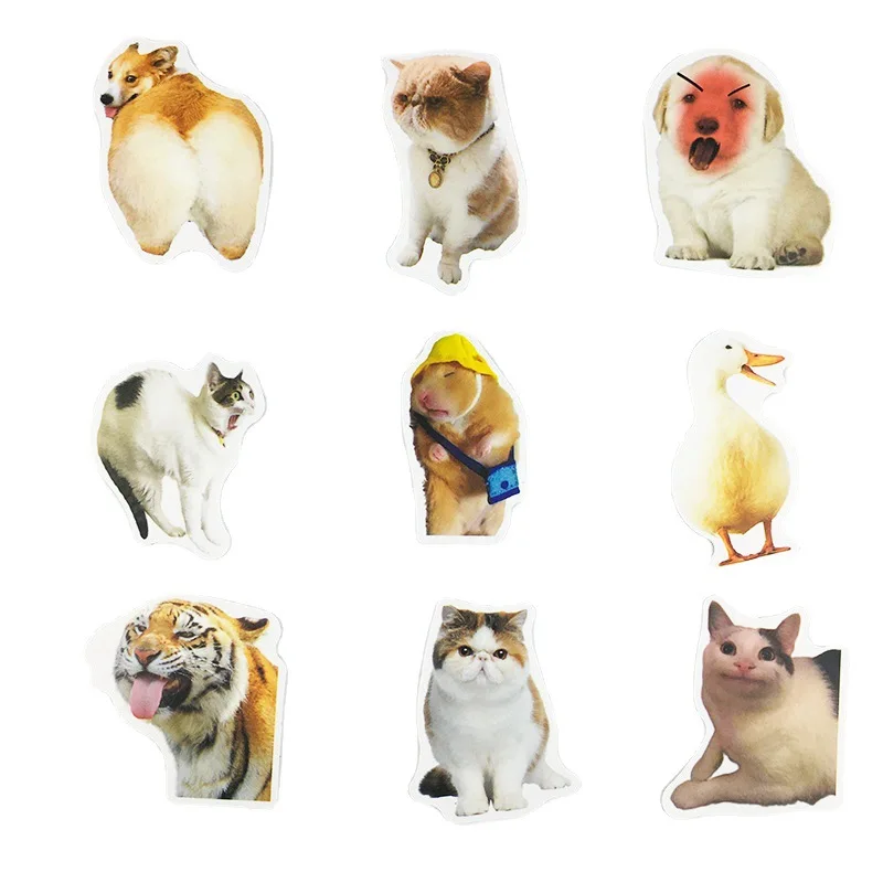 10/30/50pcs Cat Dog Pet Stickers Laptop Bicycle Guitar Skateboard Sticker Kid DIY Graffiti Waterproof Stickers Toy