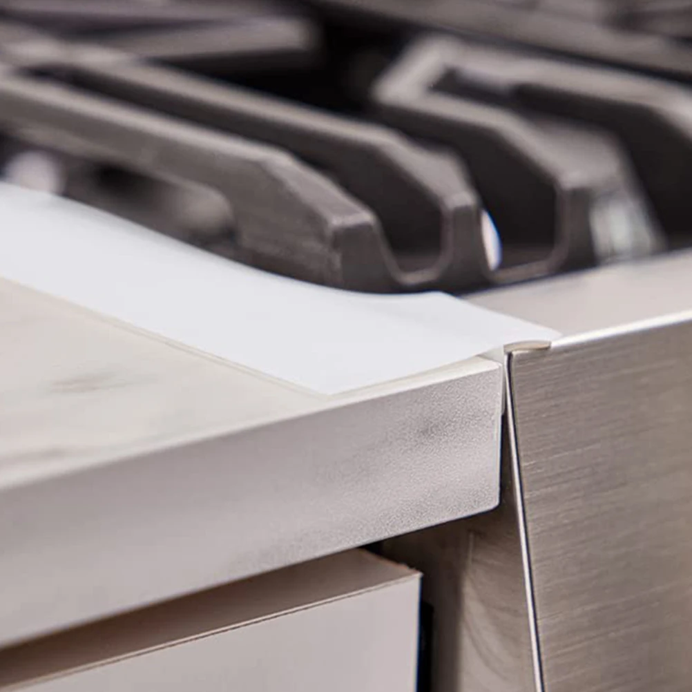 

Heat Resistant Silicone Stove Gaps Cover Non Slip Kitchen Protector Oven Side Guard Flexible Filler Seamless Appliance Accessory