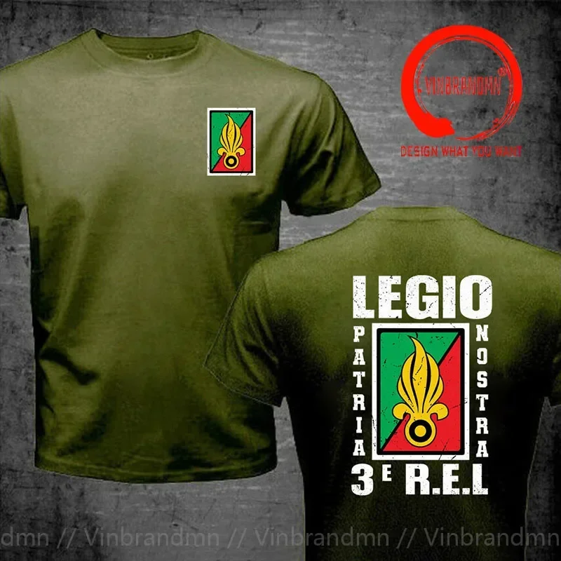Vintage Distressed French Foreign Legion T Shirt Men Retro France Légion étrangère Logo T-Shirt Summer Fashion Leisure Tee Shirt