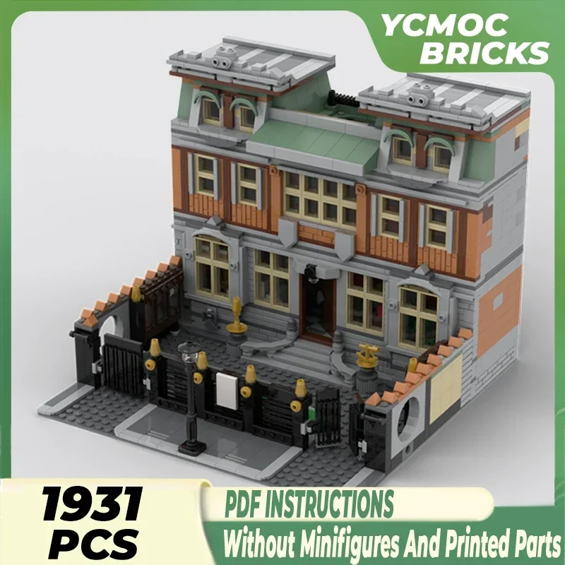 Technical Street View Model Moc Bricks Jeweler's Town Mansion Modular Building Blocks Gift Toys For Children DIY Sets Assembling