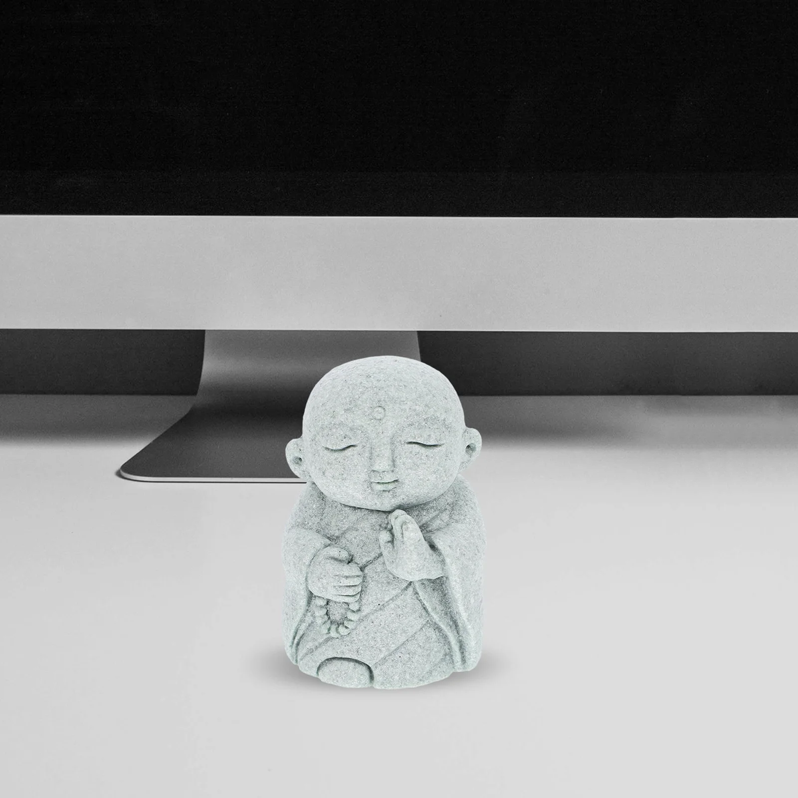 تمثال بوذا حجم صغير ديكور الحجر الرملي خمر تصميم معقد هدية الصحوة الروحية ديكور المنزل حديقة تمثال بوذا