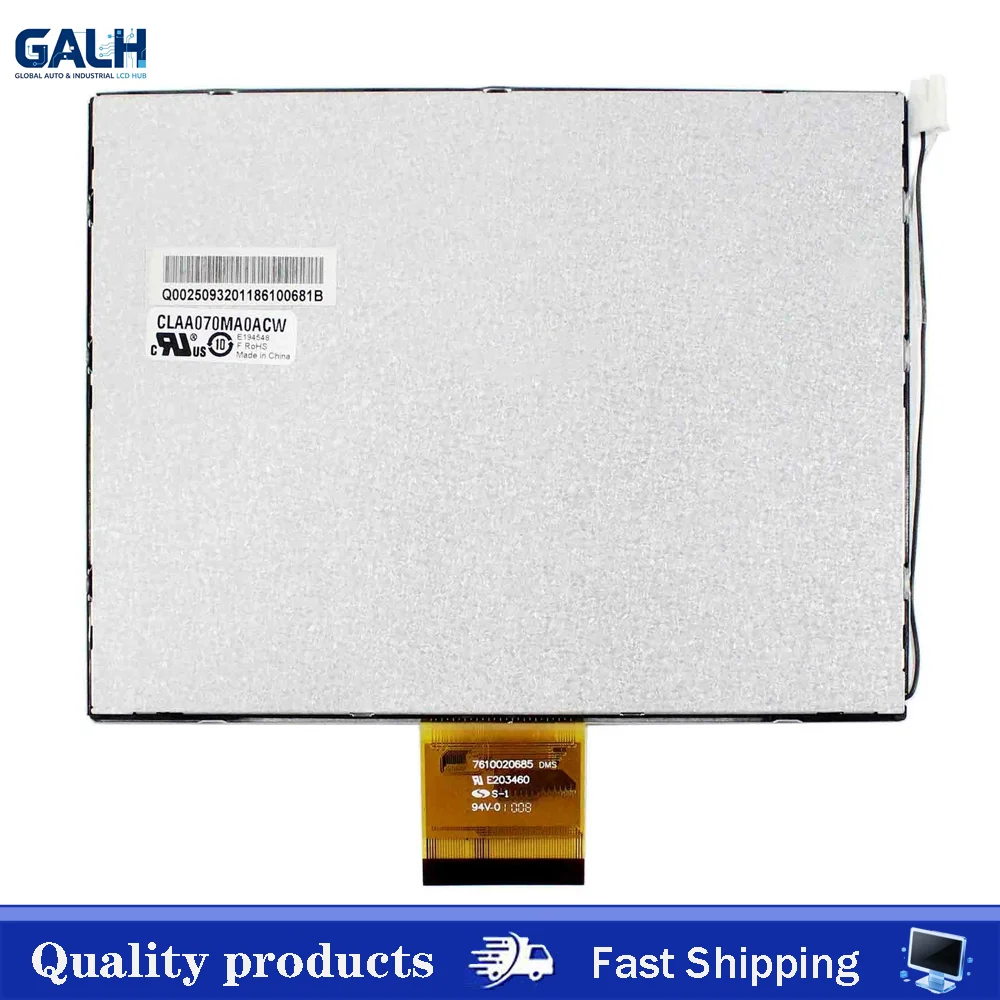 CLAA070MA0ACW Original New 7 Inch LCD Display Screen 800*600 4:3 LCD With HDMI VGA Control Driver Board Monitor Panel