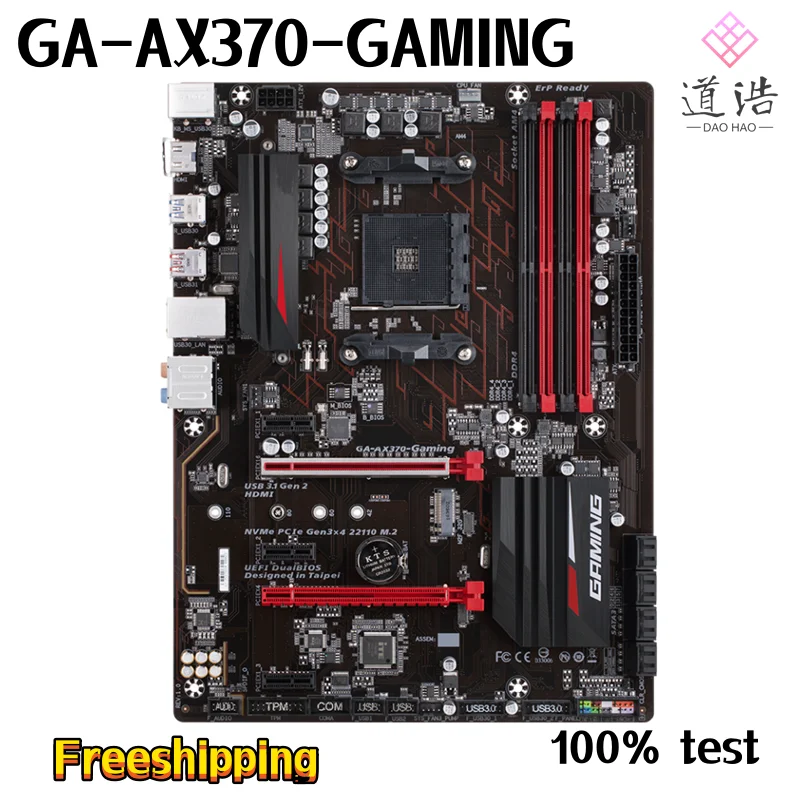 

Материнская плата для телефона 64 Гб HDMI M.2 разъем AM4 DDR4 ATX X370 материнская плата 100% протестирована полностью
