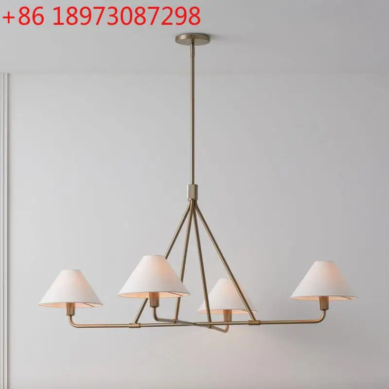 

American minimalist creative dining room chandelier B & B living room bedroom study chandelier