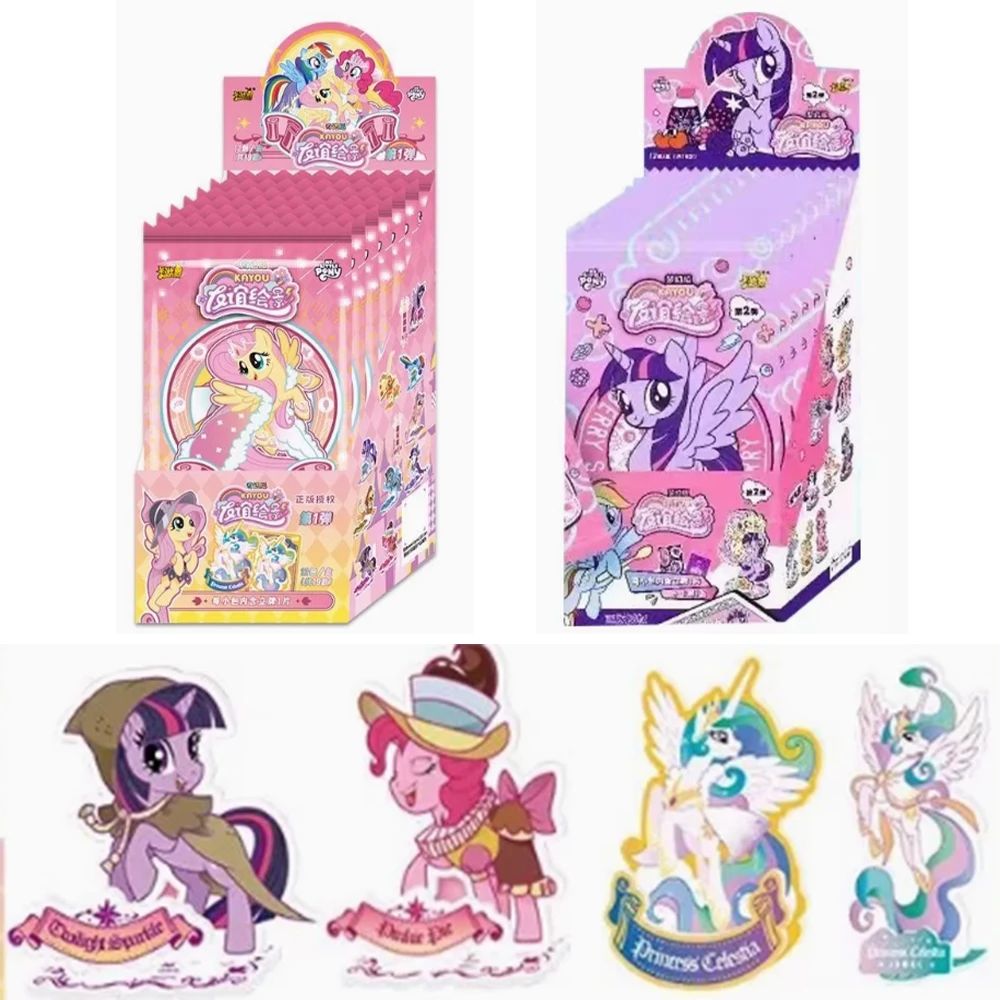 

KAYOU оригинальная подставка для карт My Little Pony, приключенческое издание, цветной бумажный билет, Stub Card, аниме, коллекционные карты, игрушки, подарки