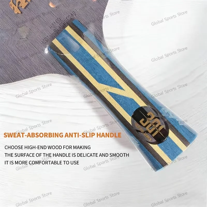 

Профессиональное теннисное основание DHS Hurricane 301H H301-H (5 слоев дерева, 2 слоя AC) с утолщенным сердечником FL/CS для настольного тенниса