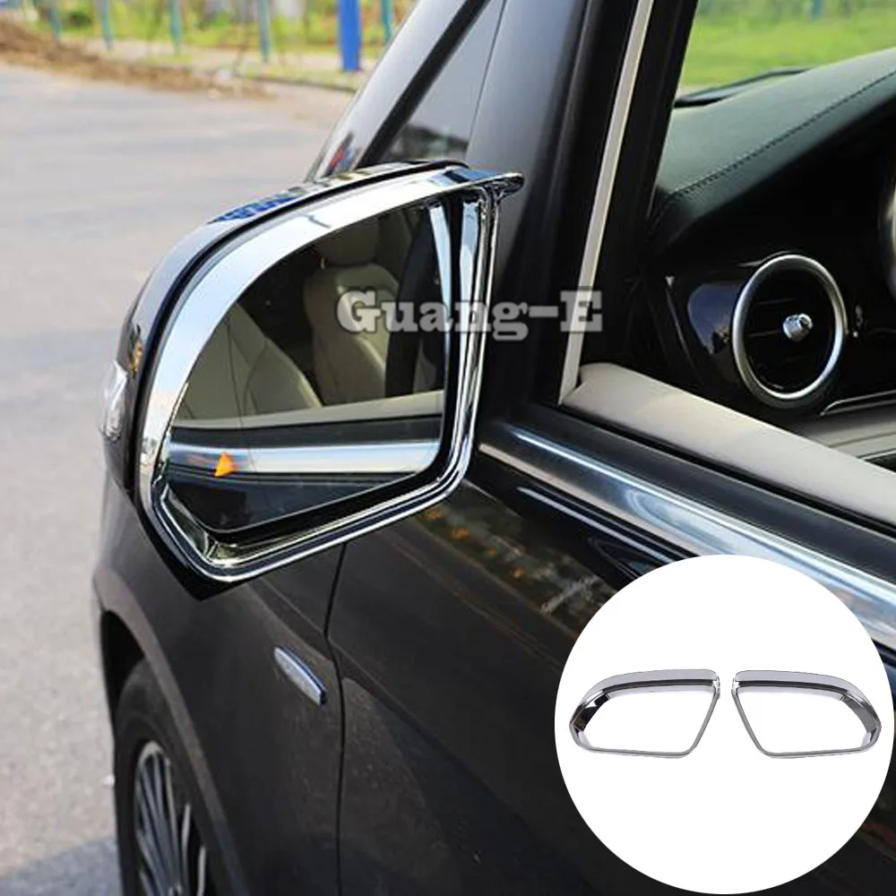 

Car Rearview Mirror Rain Eyebrow Cover Trim Frame Exterior Accessories For Benz Vito W447 2016 2017 2018 2019 2020 2021 2022
