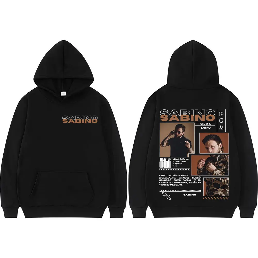 

Rapper Sabino Album Tour Sweatshirts Men Women Clothing Harajuku Fashion Vintage Trend Oversized Hoodie Hip Hop Gothic Pullovers