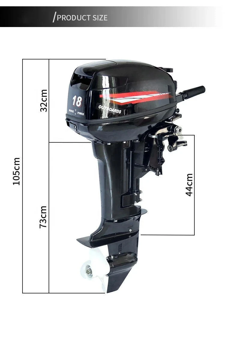 Hot Sell 18HP 2 Stroke Water Cooling Boat Engine Outboard Motors For Sale Fishing Boat Engine Rc Boat Gas Engine