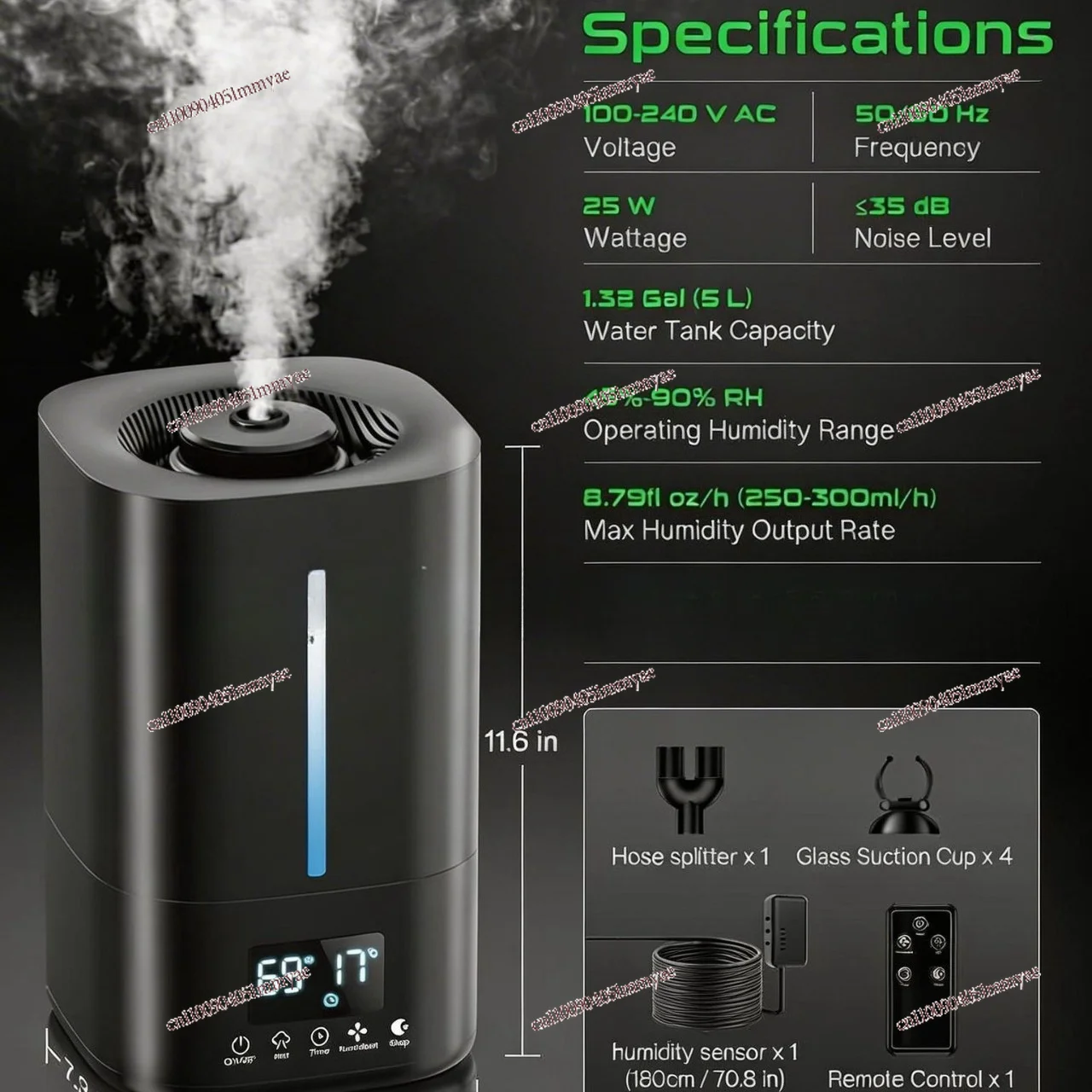 Private Mold, Intelligent Humidifier, Crawler Tent, Greenhouse, Household Humidifier