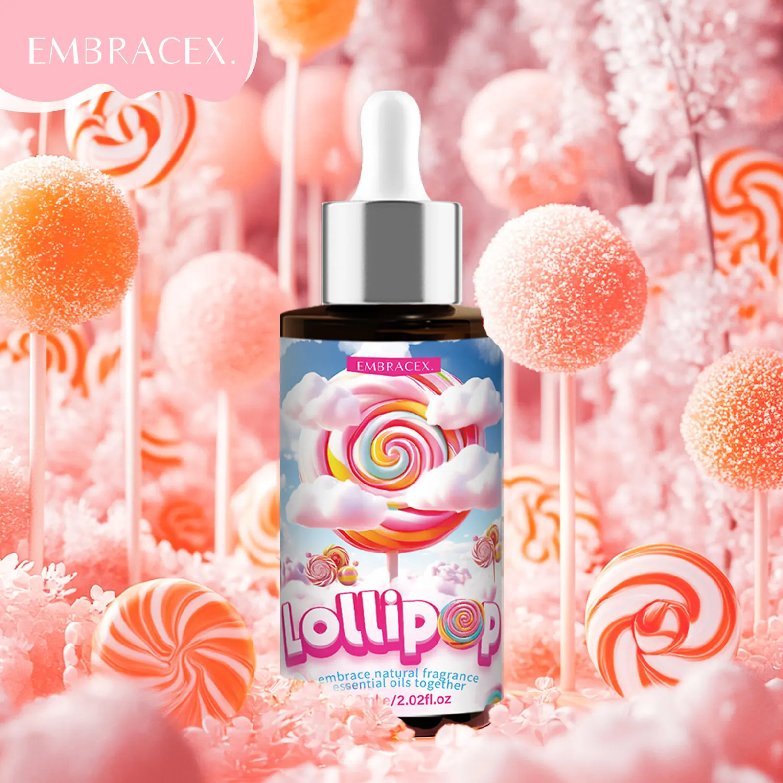 60ml Lollipop Fragrance Oils Candle Making Humidifier Diffuser Car Air Freshener Fragrance Oils Gift