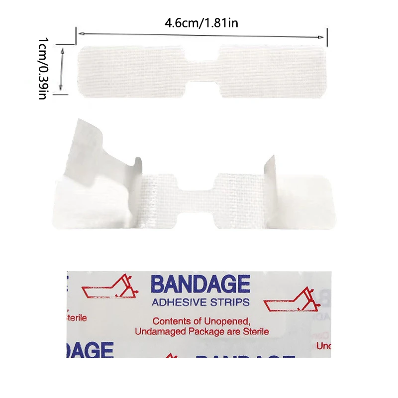 10Pcs Zipper Band-aid Painless Wound Closure Device Suture-free Wound Dressing Patches Zip Suture Reducer Band Aid Health Care