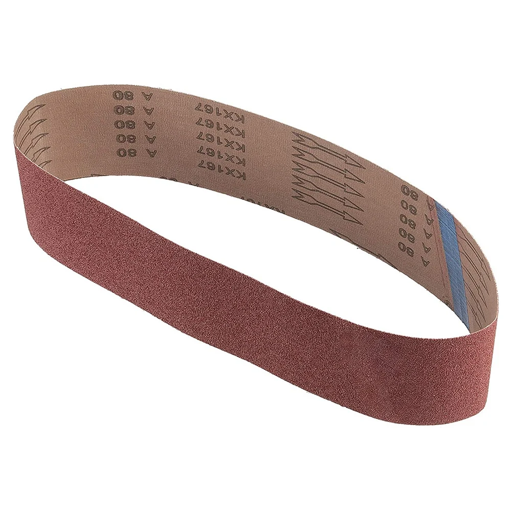 B69C 4 X 36 Inches Sanding Belts,80 Grit Aluminum Oxide Sanding Belts For Belt Sander, Woodworking, Aluminum,Metal Polishing