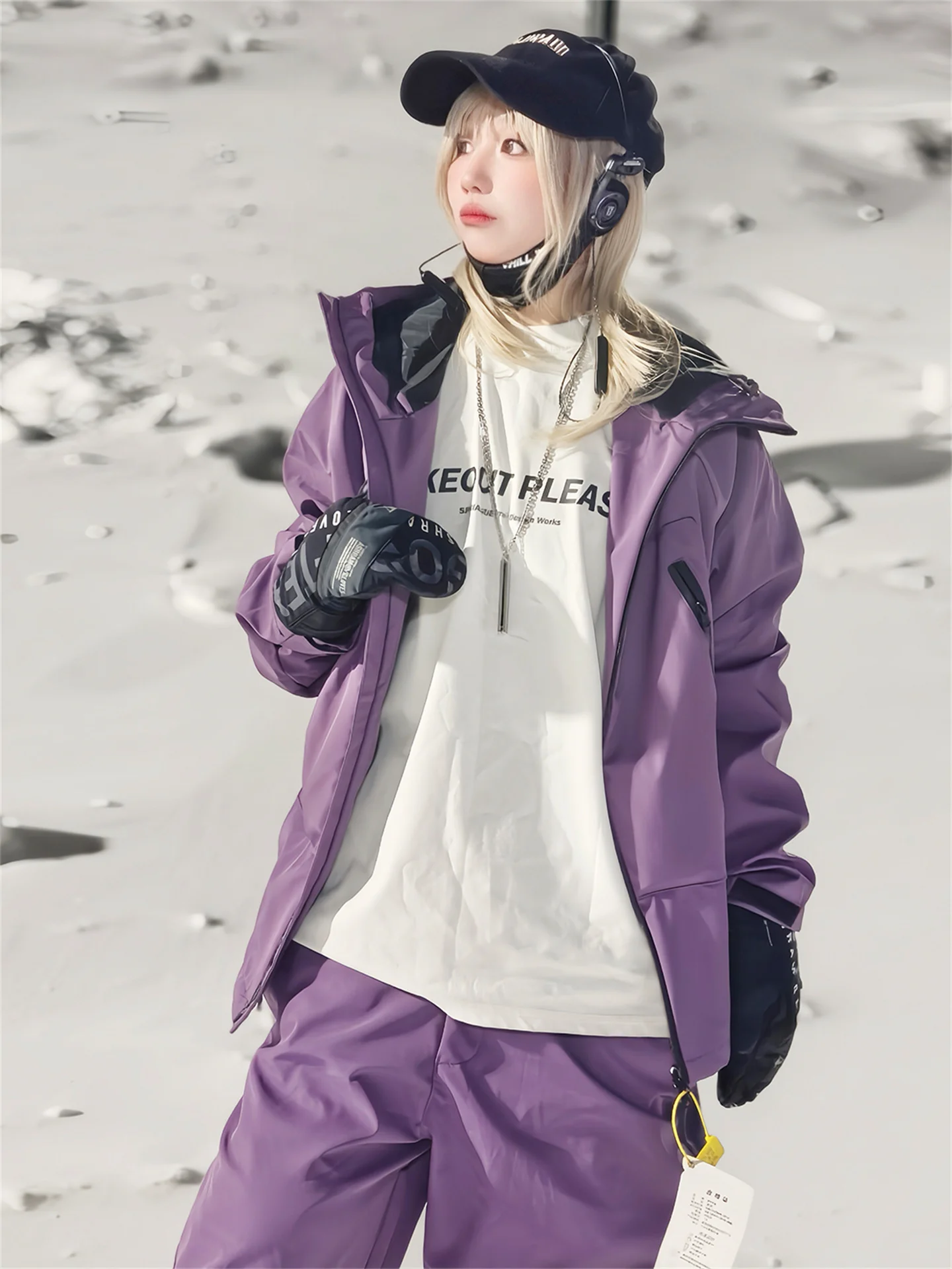 

Winter Skiing Outfit Set Men Women Profional Waterproof Outdoor Climbing Windproof Warm Snowy Area Clothing Full Set