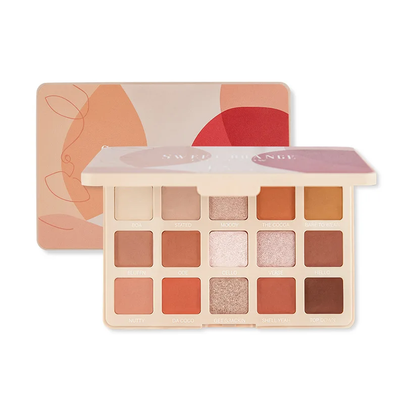 Premium Matte and Shimmery Earthy Eyeshadow Palette 15 Shades Highly Pigmented Silky Smooth Long-Lasting Makeup Palette