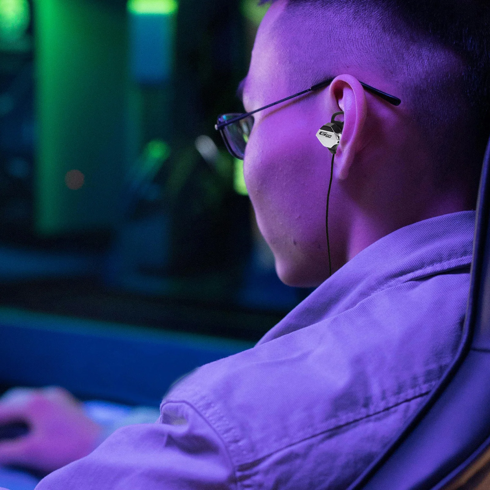 

E Sports Gaming Headphones Wired Earbuds Stereo Sound Compatible PC Tablet Communication Noise Reduction Earphone