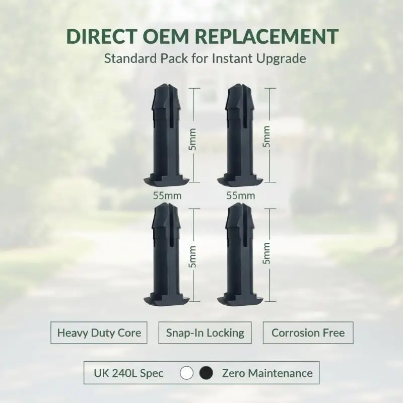 British Style Wheeled Trash Can 1 2 6Pcs Hinge Pin Replacement Parts Heavy Duty Bin Lid Cover Hinge Pins Waste Bin Repair Spare