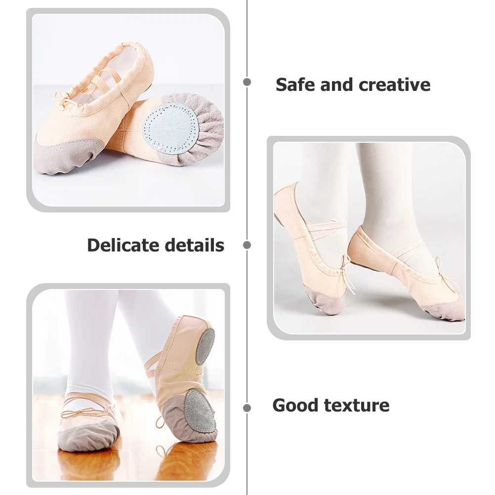 

1 пара балетных туфель на мягкой подошве, эластичная дышащая удобная обувь для занятий йогой и танцами для девочек, женщин, детей, балетная обувь
