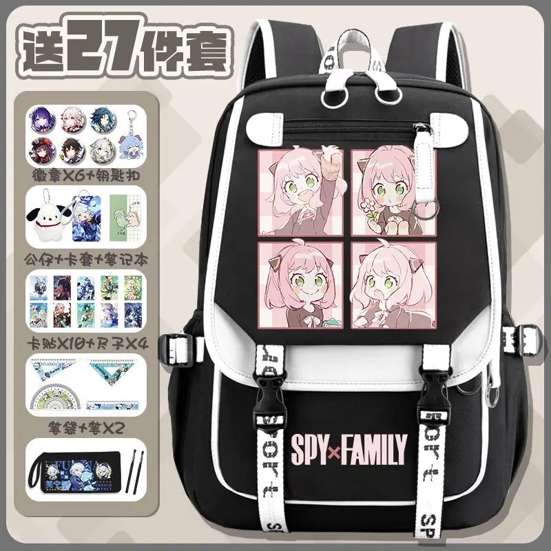 Аниме Spy X Family 2D школьная сумка Aniya Student Ins Style женский молодежный милый рюкзак большой вместимости Ani