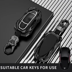 Fit fo Tesla car key case ring  pop holder cover chain Model 3 YSX Model S Model X Model Y