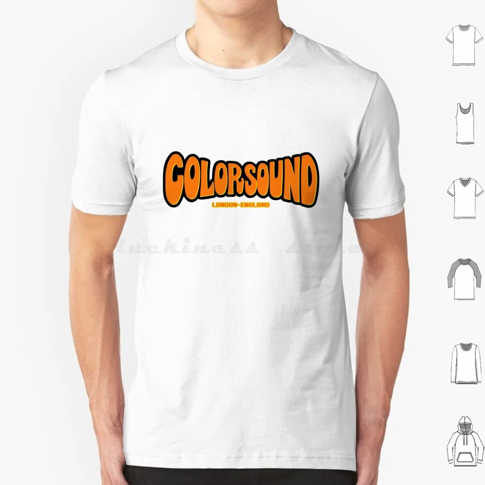 Camiseta con efecto Pedal Colorsound, camiseta fresca de algodón 6xl, efecto Pedal Colorsound, Londres, Inglaterra, Fuzz Tone Bender Wah Wah Vintage