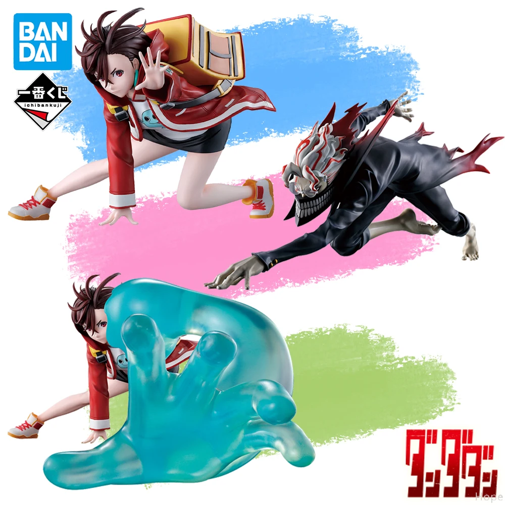 

In Stock Original BANDAI Ichiban Kuji DAN DA DAN House of Curses Ayase Momo Transformed Okarun Figure Anime Model Genuine Toy